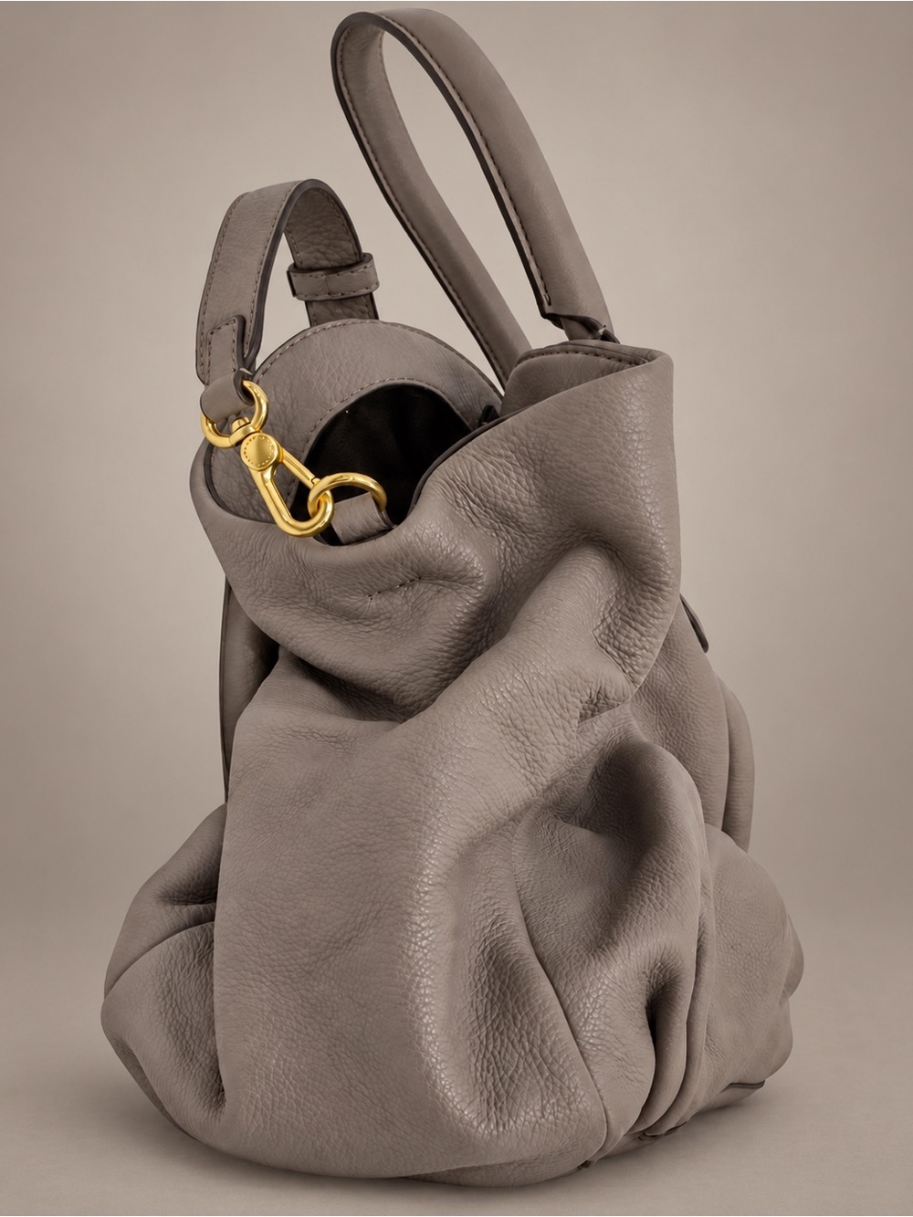 Marc by Marc Jacobs Gray Leather Satchel Crossbody Bag